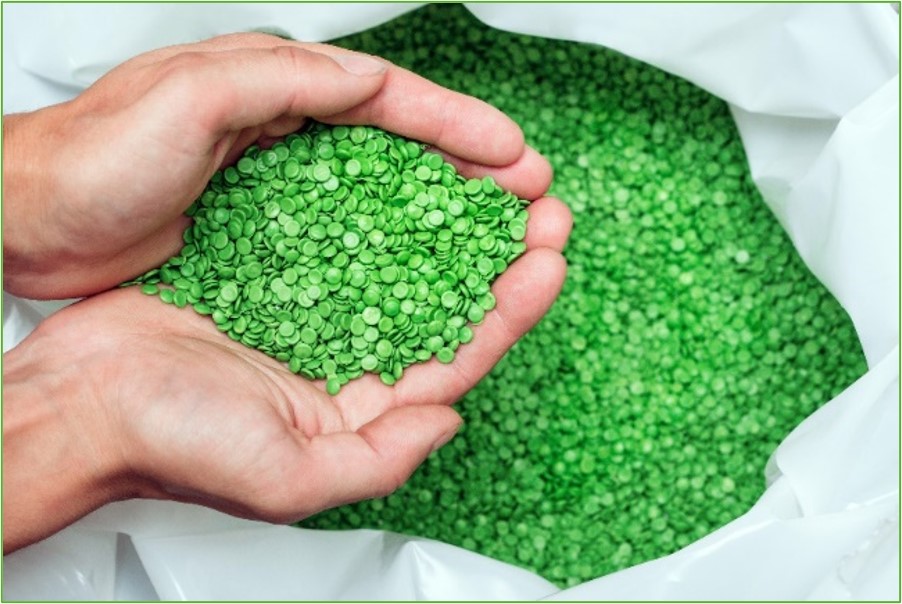 green-plastic-pellets